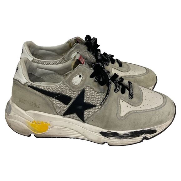Golden Goose Running Sole Sneakers in Grey Suede - Picture 1 of 10